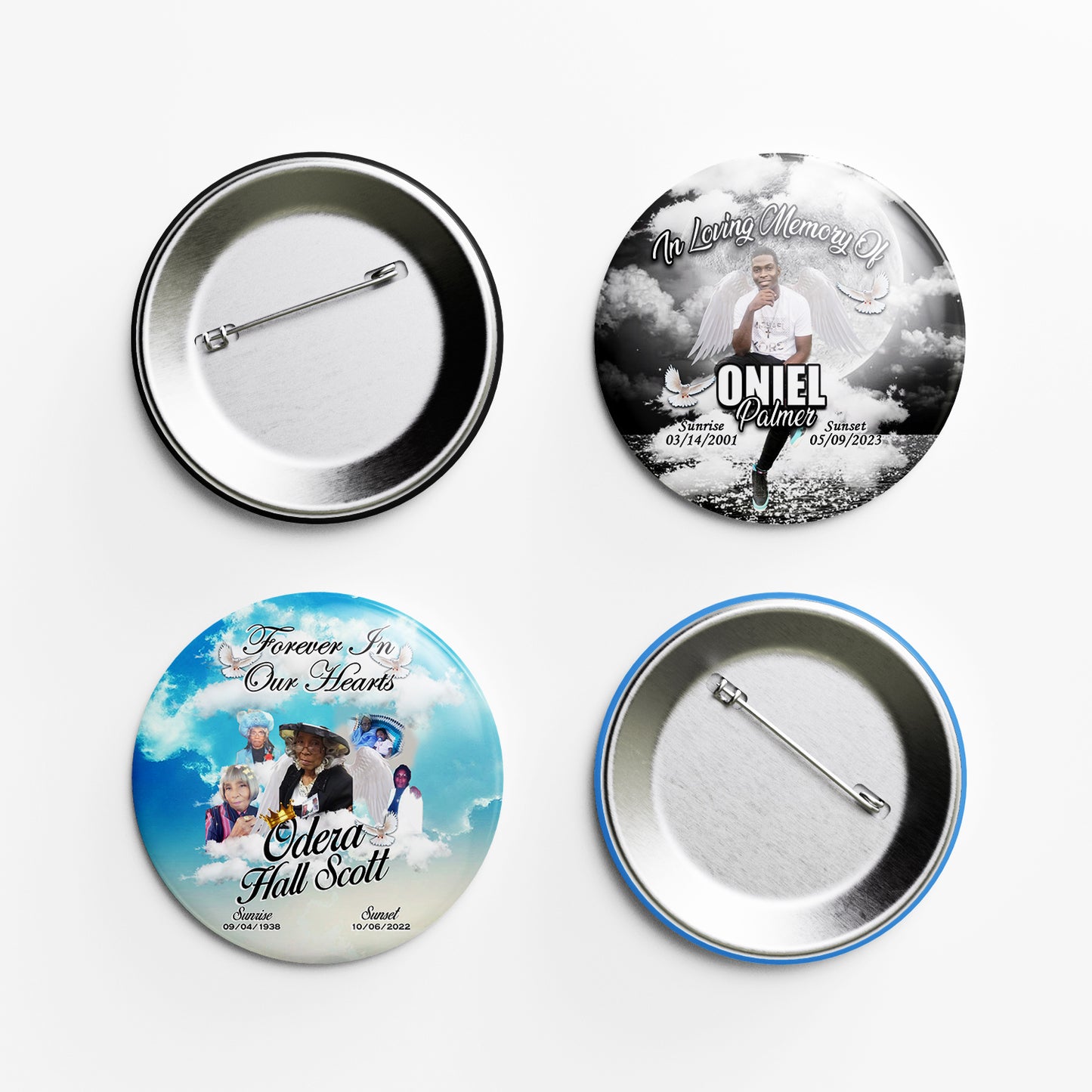 Memorial Pin-back buttons