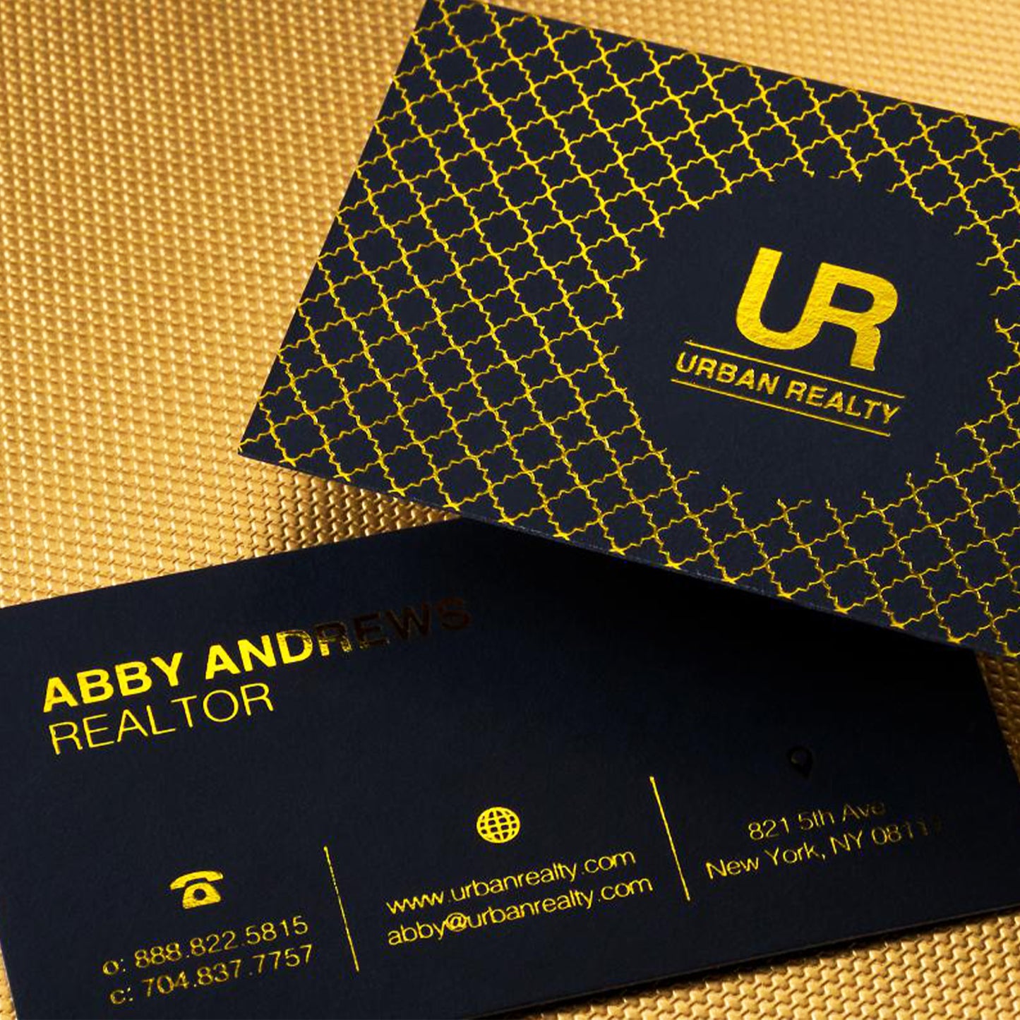 Metallic Business Cards