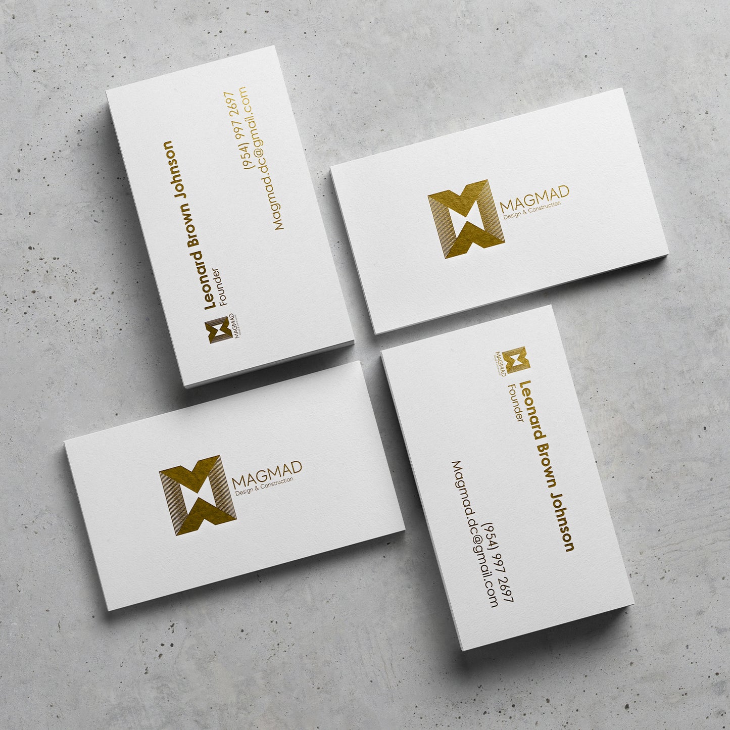 Metallic Business Cards