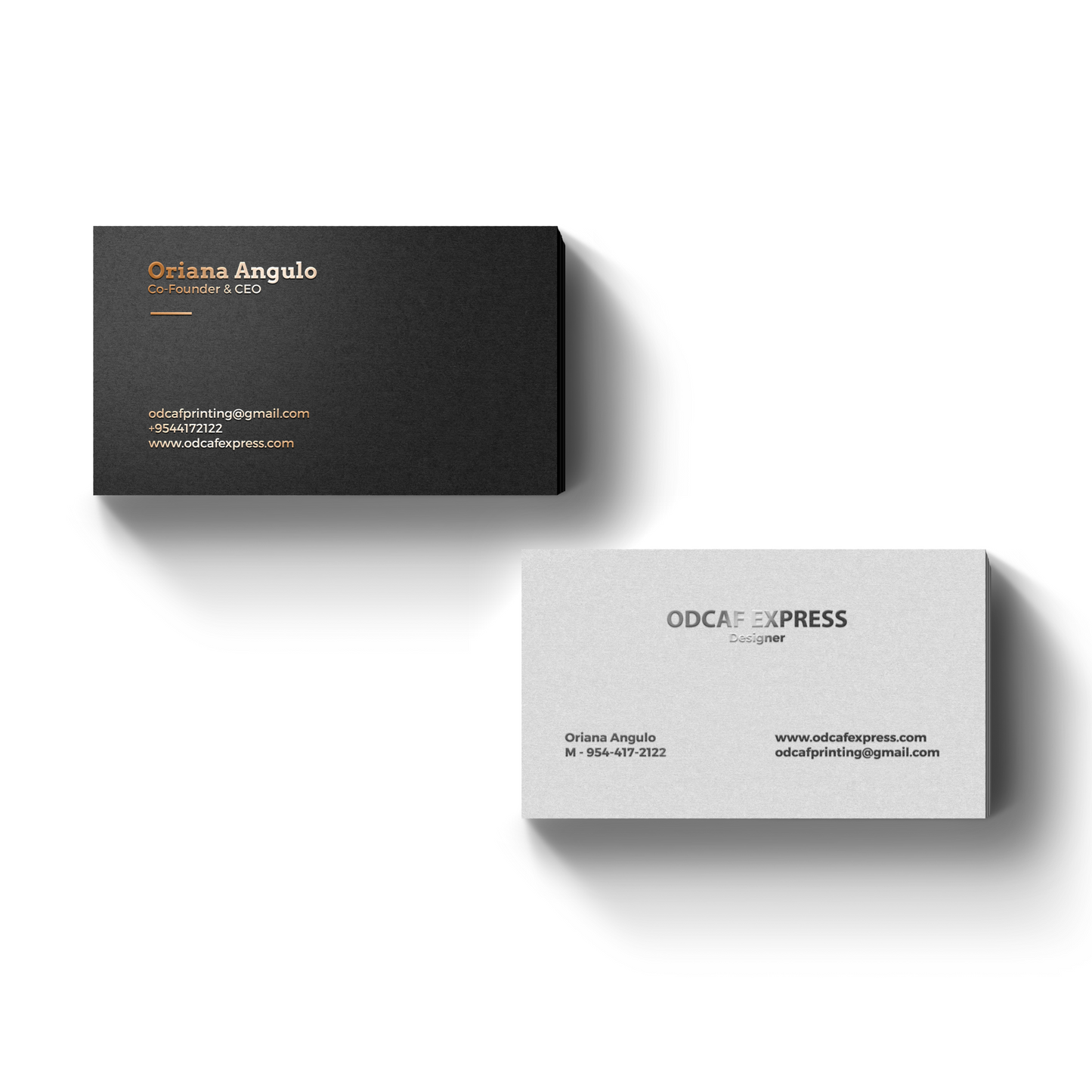 Metallic Business Cards