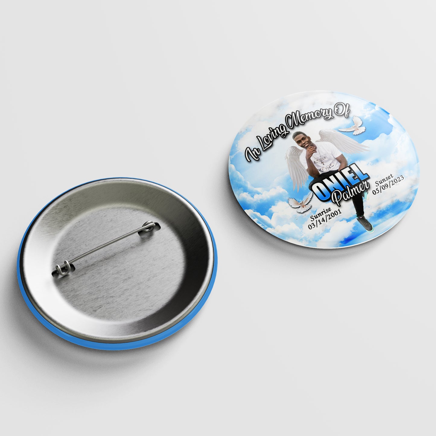 Memorial Pin-back buttons